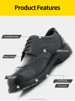 Chaussures de sécurité Safety Jogger MANAGER S3 810700, style exécutif, embout composite, anti-perforation, antistatiques, noires