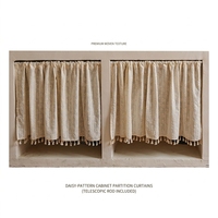 Rideau de séparation personnalisé Daisy pour armoire, cuisine, entrée, écran anti-poussière