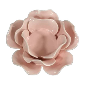Commercio all'ingrosso di Porcellana Fatti A Mano Ornamento di <span class=keywords><strong>Ceramica</strong></span> Fiore di Loto Supporto di Candela Tealight - Product Image 1