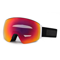 Masque de ski magnétique anti-buée personnalisé pour les sports comme le snowboard, la motoneige et la raquette