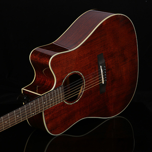 <span class=keywords><strong>Guitarra</strong></span> Electroacústica Folk de Gama Alta de 41 Pulgadas en Madera Maciza Pulida con Chapa Completa de Abeto, Caoba, Tilo y Diapasón de Palisandro - Product Image 6