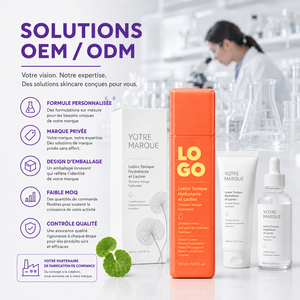 Tónico Facial Vegano de Marca Privada ODM para el Cuidado Profesional de la Piel Sensible, Suave y Calmante con Cica y Ceramida - Product Image 3