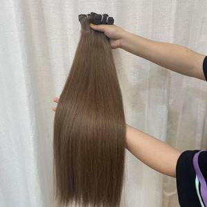 Ghrehair 100% 人类生发超级双拉伸处女发纬纱天然和最高品质越南束批发 - Product Image 5