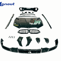 Kit de Carrocería de Fibra de Carbono Forjada para BMW X6 G06, Estilo LD, Alerón Delantero, Divisor Trasero, Faldones Laterales, Rejilla
