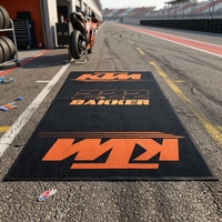 Tapis de course pour moto en nylon tufté, imprimé sur mesure, imperméable et antidérapant, très demandé pour l'affichage en exposition