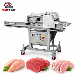 Presse à viande commerciale en acier inoxydable pour affaisser les poitrines de poulet, les steaks de bœuf et les schnitzels de porc – Ligne d'affaissement de viande - Product Image 3