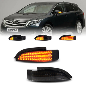 Luz de señal de giro de espejo de lámpara de coche LED dinámica para Toyota <span class=keywords><strong>YARIS</strong></span> CAMRY PRIUS C VIOS COROLLA VENZA - Product Image 1