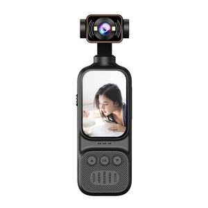 Cámara Corporal 2K con Micrófono Externo, Mini Cámara de Video y Audio de Bolsillo 270 °   Cámara Giratoria <span class=keywords><strong>para</strong></span> Deportes al Aire Libre, Ciclismo, Viajes y Vlogging - Product Image 2