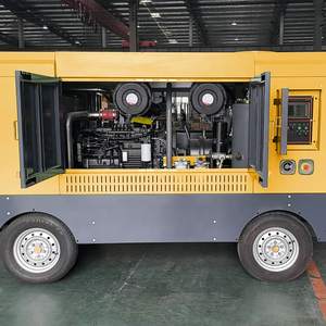 Compresseur d'air à vis portable puissant de 75 kW, alimenté au diesel, 10 m3/min, 8 bars, utilisé pour le forage, le sablage, usage industriel - Product Image 6