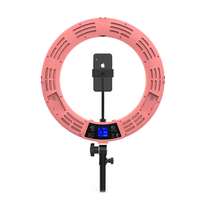 18 pouces 90W led circulaire anneau lumière d'appoint avec écran LCD led lumière photo mode led cercle pour la photographie de beauté