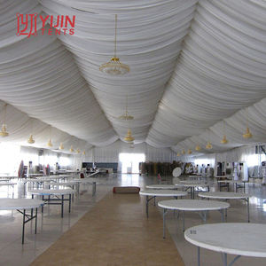 เต็นท์ปาร์ตี้สีขาวขนาด 1020x40 ฟุต พร้อมหน้าต่างใส จากจีน ยี่จิน - Product Image 1