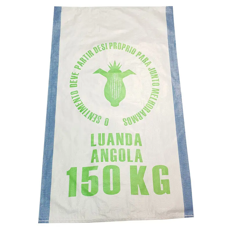 Sacs en polypropylène tissé à impression commune de grande capacité PP Eco Sacs agricoles tissés à bas prix 50kg 100kg 150kg