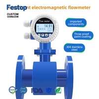 Festop geïntegreerde elektromagnetische flowmeter voor aardgas turbines met LCD-display, flowmeter voor gecomprimeerd gas