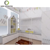Vitrine populaire vitrine en bois magasin de vêtements présentoir pour magasin de vêtements pour magasin de vêtements pour bébé