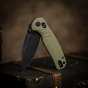 Xinbigo mới gấp túi dao ngoài trời EDC tiện ích công cụ G10 màu xanh lá cây xử lý cắm trại dao - Product Image 5