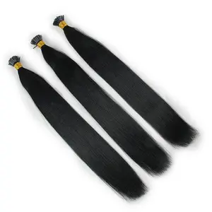 Soft Smooth Italian Keratin Pre Bonded Hair stick tip Extensions russian Remy Double Drawn air Extension