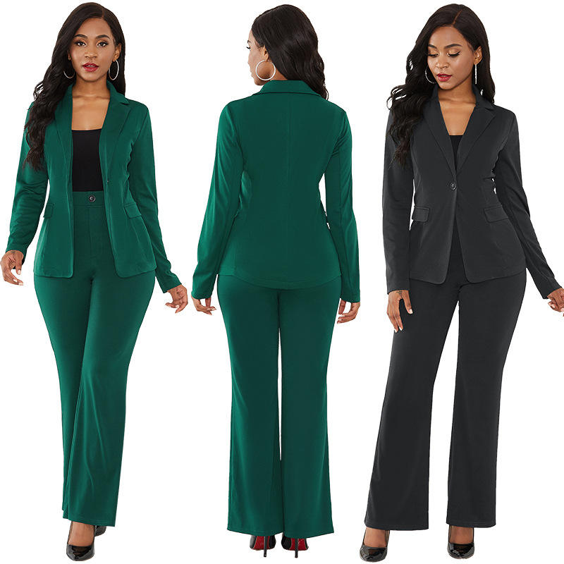 Green Suit Ladies Stylish 2-Piece Summer Set