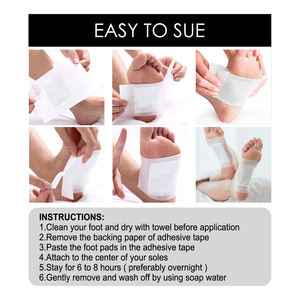 Herbes détox pied patch Detox Slim Relax pied Patch nettoyage en profondeur déshumidification naturelle réparation minceur pied patch - Product Image 3