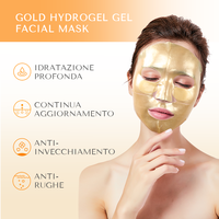 Masque facial coréen jetable en hydrogel bio-collagène, enrichi en vitamine C et acide, pour réparation fine et dorée, usage médical et cosmétique