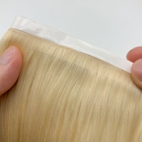 Extensions de cheveux humains vierges Remy européens les plus vendues 2025 – Longueur personnalisable, couleur claire, bande invisible, sans perte, doux