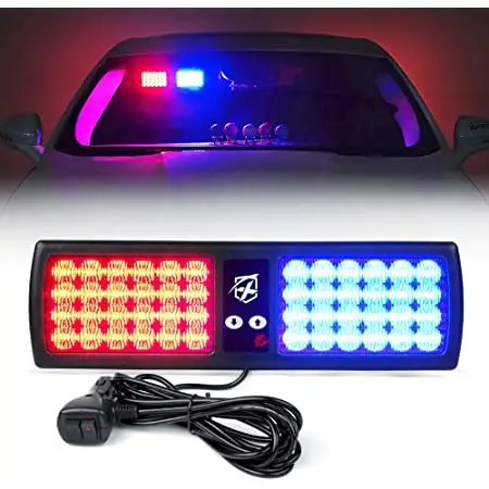 multifunction red and blue warning light