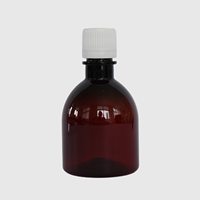 Bouteille en PET liquide orale de 50ML pour sirop de jus d'eau avec bouchon à vis pompe pulvérisateur fabricant en gros