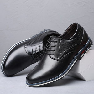 Scarpe uomo in pelle Business Dress Casual traspirante da uomo in versione britannica e coreana scarpe da sposa da <span class=keywords><strong>sposo</strong></span> a punta - Product Image 2