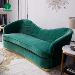 Moontree-<span class=keywords><strong>Canapé</strong></span> de Salon <span class=keywords><strong>Convertible</strong></span> en Cuir Velours de Luxe Rempli d'une Éponge pour Mariage Scène Fête <span class=keywords><strong>Club</strong></span> Événement - Product Image 1