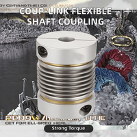 Accouplement à vis à billes à serrage en aluminium, structure métallique flexible, types d'accouplement d'entraînement personnalisables OEM