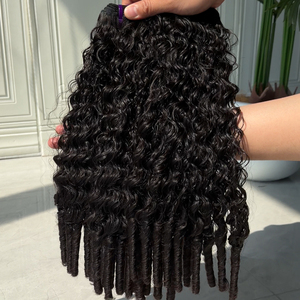 Extensions de cheveux bouclés Eurasiens exotiques et soyeux, tissage de cheveux humains bruts, haute élasticité, prix d'usine en gros - Product Image 2