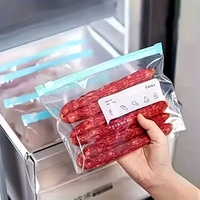 Bolsa de Plástico Multiusos con Cierre Hermético, Impresión Personalizada, Varios Tamaños, Apilable, Resistente, para Congelador, para Mantener la Frescura de los Alimentos