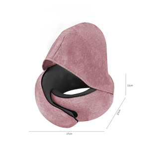 Máy bay chuyến bay dài du lịch gối với mui xe với thân thiện với da Bìa Bộ nhớ bọt Gối cổ cho văn phòng phần còn lại chuyến đi, xe - Product Image 5