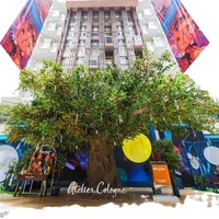 Arbre artificiel de Ficus vert sur mesure pour intérieur, grande plante simulée, arbres de Banyan pour hôtels, centres commerciaux, Noël, Nouvel An