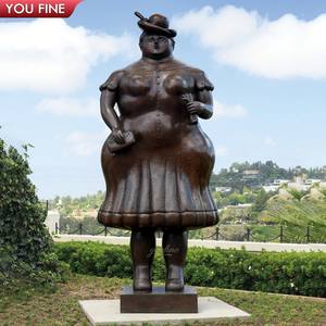 Bronzestatue einer dicken Frau für die Stadtplätze, dekorative Skulptur von Fernando Botero - Product Image 3