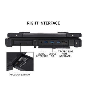 AICSHTER New Rugged Laptop 15.6 Inch IP65 Waterproof Dustproof Industrial Notebook I7-11390H RTX-4060-8G EU Fingerprint Rugged L - Product Image 4