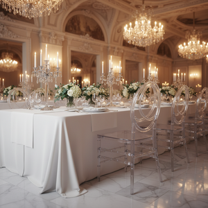 เก้าอี้ทานอาหารพลาสติกทันสมัย ดีไซน์ตามหลักสรีรศาสตร์ คุณภาพสูง โปร่งใส - Product Image 3