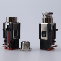 Conector de audio estéreo de 6,35mm y 3 pines de doble pista de 1/4 pulgadas, conector de teléfono estéreo de 4 pines y 635mm