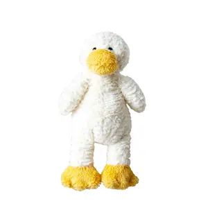 Canard mignon en peluche jouets parc d'attractions vêtements centre commercial ameublement mignon canard en peluche jouets en peluche en relief canard avec pied jaune