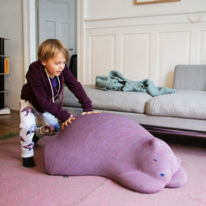 Sofá perezoso de felpa para dormir <span class=keywords><strong>Panda</strong></span> espalda sala de estar <span class=keywords><strong>Red</strong></span> <span class=keywords><strong>rojo</strong></span> solo niño taburete animal creativo Silla de ocio - Product Image 5