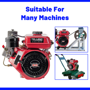 Moteur <span class=keywords><strong>diesel</strong></span> <span class=keywords><strong>monocylindre</strong></span> 4 temps refroidi par air TLJ OEM-Friendly 3,5 CV 196 cm³ et pompe pour machines portables personnalisées - Product Image 5