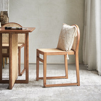 Offre Spéciale nordique salle à manger chaise meubles pour salon hôtel Restaurant cuisine rotin bois en bois 4 6 8 chaise et Table ensemble