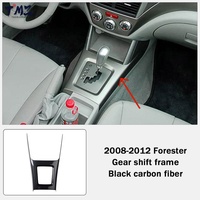 TMZ Panel Dekorasi Konsol Gigi Plastik Hitam Universal LHD/RHD Berkualitas Tinggi untuk Interior Subaru Forester 2008-2012