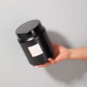 Bocaux de supplément de poudre de protéine en plastique HDPE à large <span class=keywords><strong>bouche</strong></span> de 1500ml avec couvercle à vis - Product Image 2