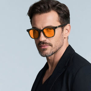 Monture de lunettes TR90 pour hommes, mode, 100% anti-lumière bleue, lunettes OEM en gros, monture intégrale haut de gamme unisexe, anti-lumière bleue - Product Image 2