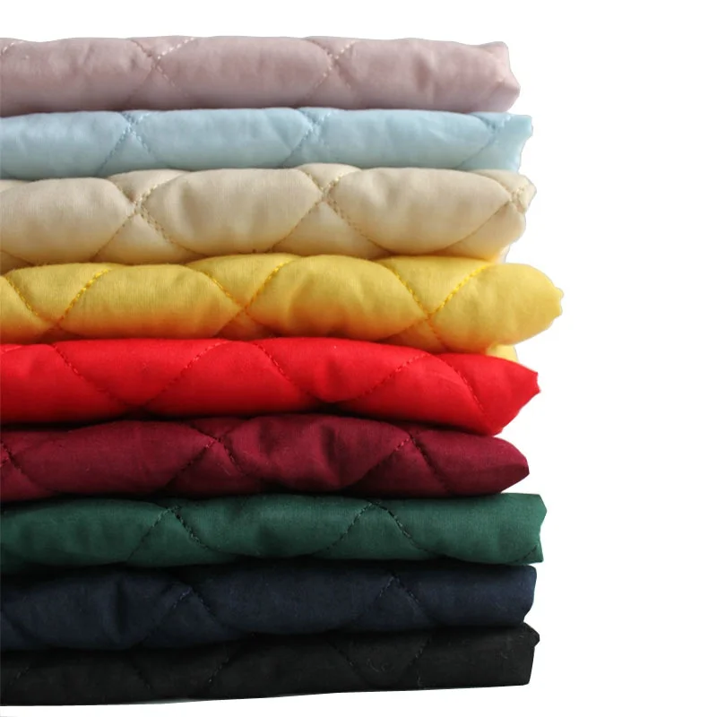 Pure cotton quilted thick cotton lining quilting fabrics for winter apparel fabric