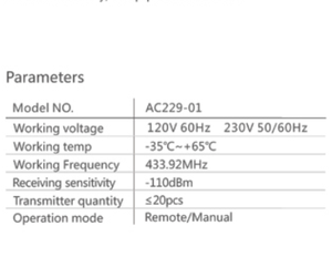 Aok Ac229-1 Nhà Thông Minh Không Dây Điều Khiển Từ Xa Duy Nhất Đường Loại Tường Đài Phát Thanh Receiver Với Màn Hình Cảm Ứng Từ Xa Thiết Bị Chuyển Mạch - Product Image 5