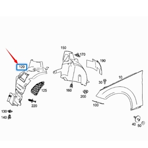 2076902430 il nuovo rivestimento del pannello fogliare a sinistra è adatto per la classe e Mercedes W207 - Product Image 4