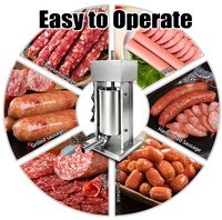 Machine à farcir les saucisses électrique automatique en acier inoxydable Welldone Home Commercial 12L, nouvelle, 220V, garantie 1 an, directement de l'usine