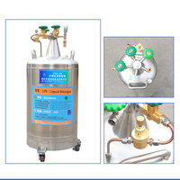 Conteneur de cryopréservation à l'azote liquide haute pression YDS-30, bouteilles de gaz en acier pour les industries de laboratoire