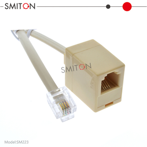 อะแดปเตอร์โทรศัพท์ RJ11 ตัวผู้เป็น RJ11 ตัวเมีย สายต่อขยาย 6P4C - Product Image 4
